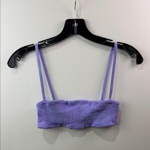 Hunza G Lilac Bikini Top